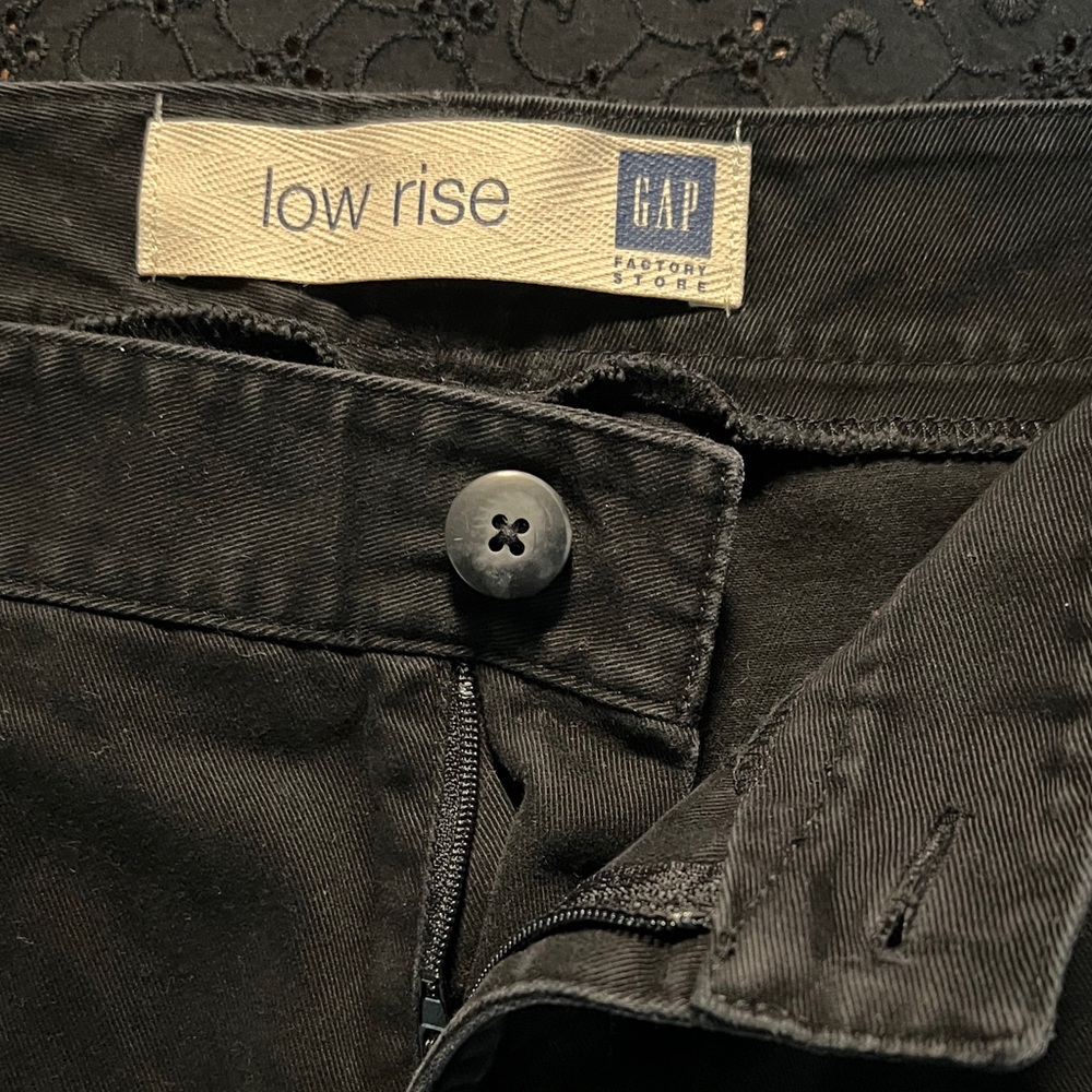 GAP Black Low Rise Trousers